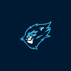 Fototapeta premium Lion mascot logo flat vector design
