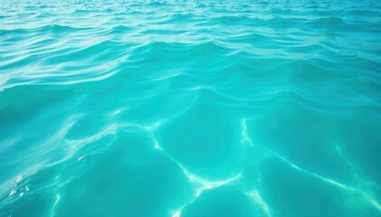 Calm turquoise ocean surface with gentle foam and subtle wave ripples, ocean water texture, calm waves