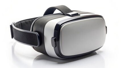 Fototapeta premium Virtual Reality Headset on White Background