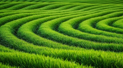 Regenerative farming practices transforming rice fields in nature's green landscape