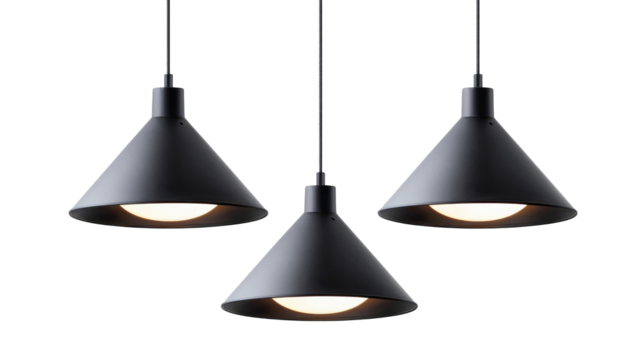 Hanging lamps, set. Chandeliers, lamps, bulbs - elements of modern interior, beautiful isolated on transparent