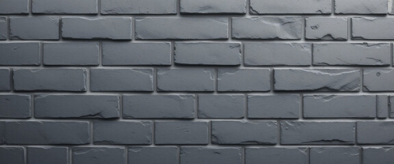 Obraz premium Sleek modern grey brick texture with uniform rectangular bricks, smooth surfaces, and sharp clean lines, giving a contemporary architectural look