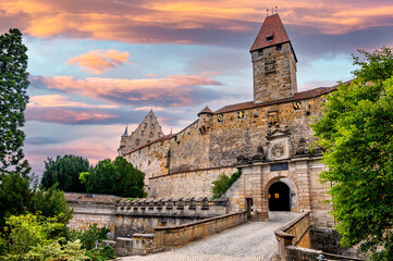 Abendliche Ansicht der Veste Coburg