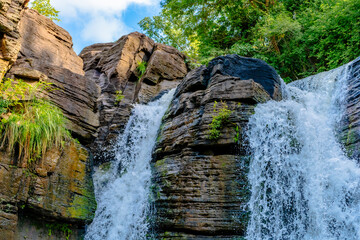 waterfall in the mountains of Kedougou in Sénégal