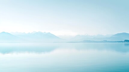 Serene Mountain Lake Peaceful Tranquil Scene