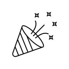 Confetti Pop vector icon