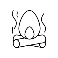 Bonfire Flame vector icon