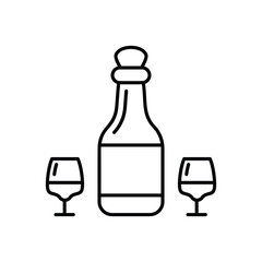 Wine vector icon