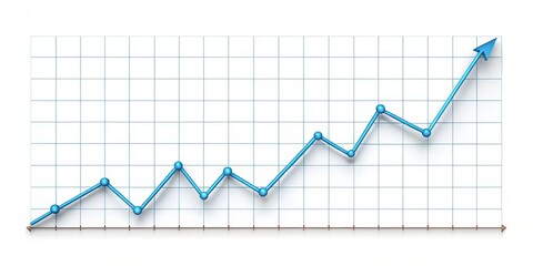 Growth Chart, Upward Trend, Data Visualization