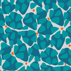 seamless floral pattern with abstract flowers