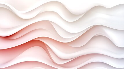Obraz premium Abstract Waves of Pink and White Hues