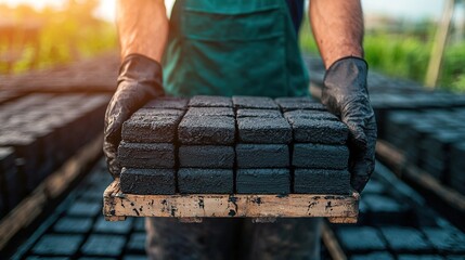 Innovative use of recycled plastic bricks in sustainable industrial construction by engineers