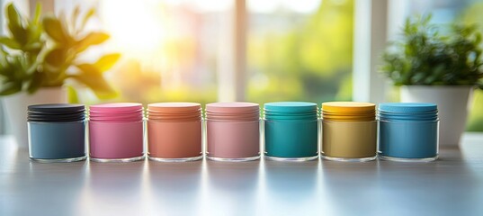 Pastel harmony a minimalist display of color swatches