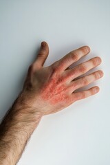 Red Hand with Rash