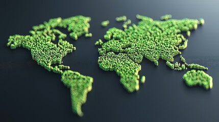 Global economic growth indicators for sustainable development world map infographic digital environment top-down view