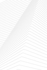 Abstract Architectural Wireframe: Geometric Cityscape with Minimalist Perspective