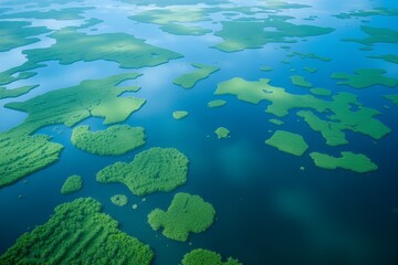 river delta bursts with breathtaking splendor as it weaves its intricate tapestry of meandering channels, verdant marshes, and ever-evolving metamorphosis
