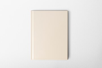 Beige book cover, publishing business with design space