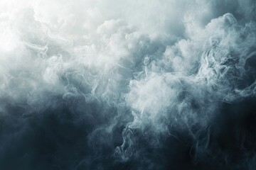 Obraz premium Soft wisps of gray and white clouds swirling in a mystical and ethereal pattern