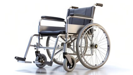 Fototapeta premium Wheelchair on White Background