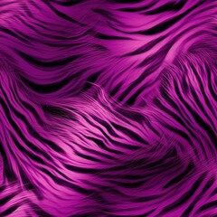 Seamless background from a fur of a tiger in pink colors, Ai Generated