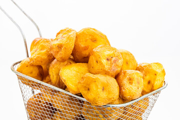 Fried creole potatoes - Typical Colombian gastronomy.