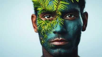 Indigenous climate economy models cultural heritage portrait natural environment close-up sustainability awareness