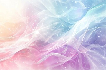 Fototapeta premium Pastel colors blend softly, creating an ethereal backdrop that sparks creativity in a tranquil space