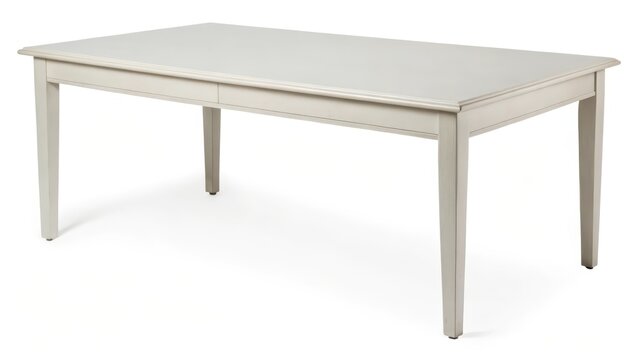 Rectangular Dining Table on White Background