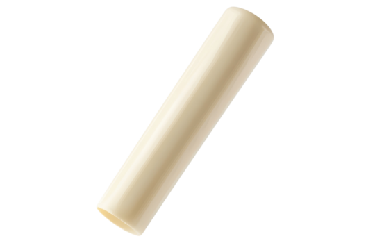 A smooth, cylindrical object balances gracefully on a surface hinting at creativity and elegance isolated on transparent background