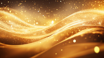 Golden Waves Sparkle