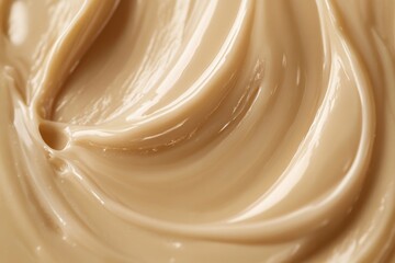 Smooth and creamy icing drizzled over a cake, showcasing its rich texture and inviting appearance.