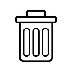 Trash, recycle bin - vector icon 