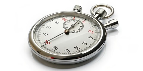 Stopwatch on White Background