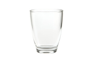 A beautifully crafted clear glass on a simple background exuding elegance and clarity isolated on transparent background