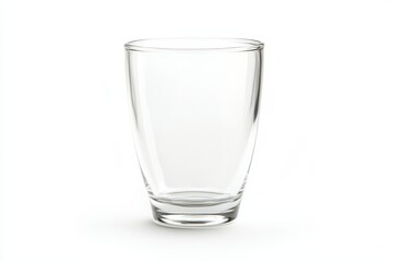 A beautifully crafted clear glass on a simple background exuding elegance and clarity isolated on transparent background