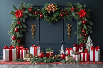 Majestic Holiday Layout Design for a Cheerful Celebration