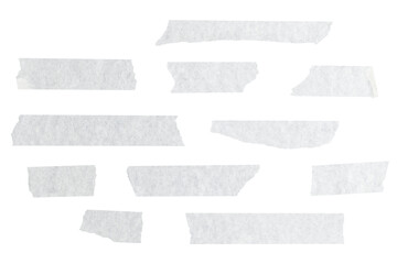 White washi tapes png stationery design