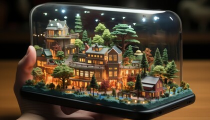 A person using a mobile health app to track wellness activities