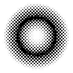 PNG Abstract geometric circular pattern, transparent background