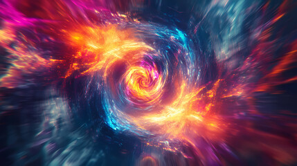 cosmic swirling vortex