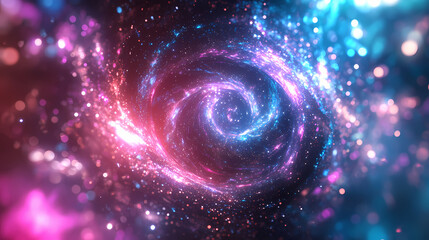 radiant galaxy radiation particles sparkling