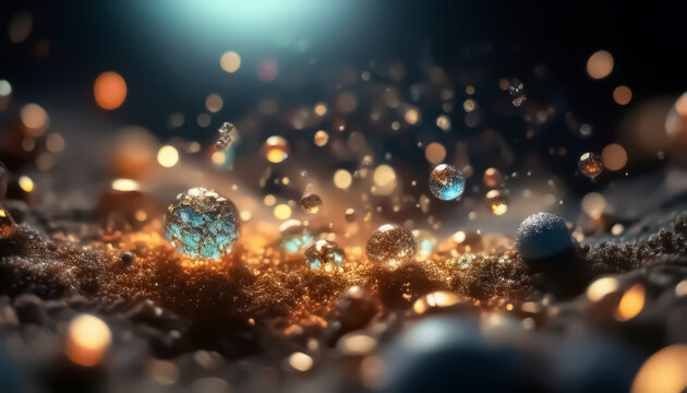 Magical Quantum Dust Particles Floating in Cosmic Zero Gravity