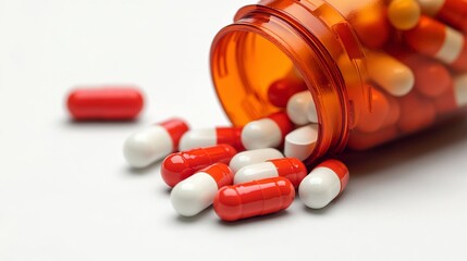 Studio Shot of Prescription Medication on White
