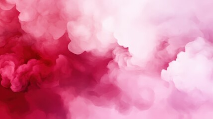 Fototapeta premium A vibrant blend of pink and red smoke creating a dreamy and abstract background. Perfect for artistic projects, digital designs, or as a backdrop for various creative uses.