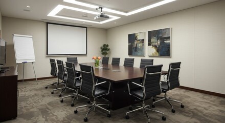 Conference room in office