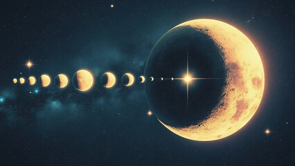Line of Many Moon Rotation