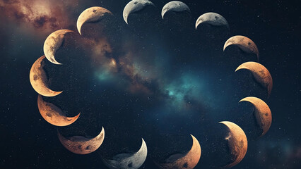 Circular Many Moon Rotation