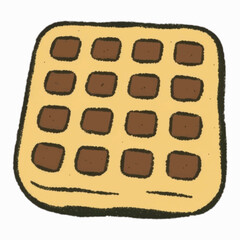 Illustration Waffle Isolated Background Dessert Icon