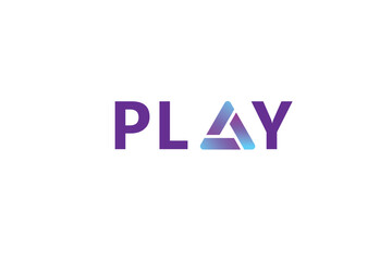 Gradient Play Button Logo – Modern Multimedia Icon